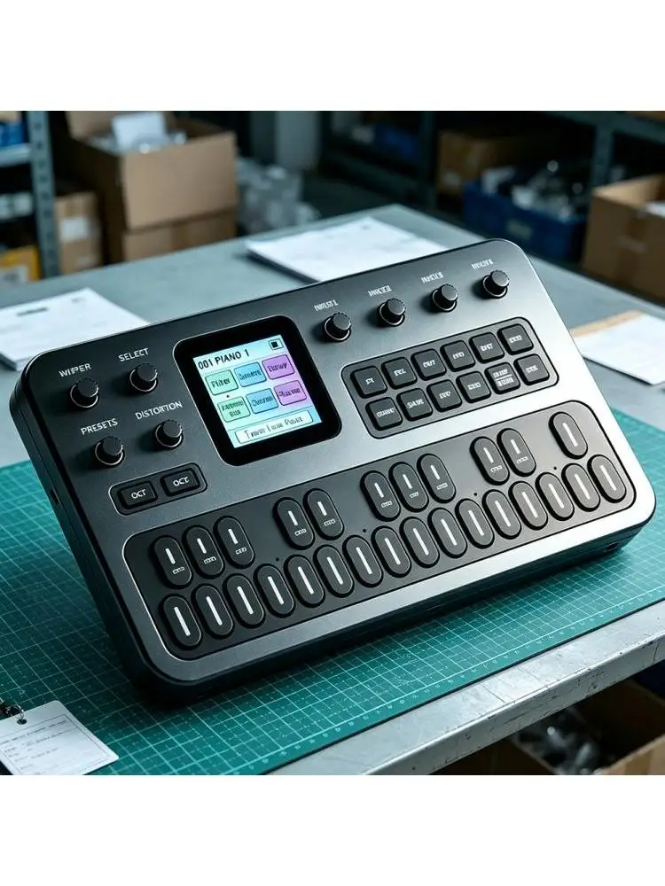 FM1 – przenośny syntezator FM, 27 klawiszy, miniaturowy syntezator, 12-harmoniczna polifonia, z interfejsem MIDI, do produkcji muzyki, kieszonkowy instrument klawiszowy. — 2