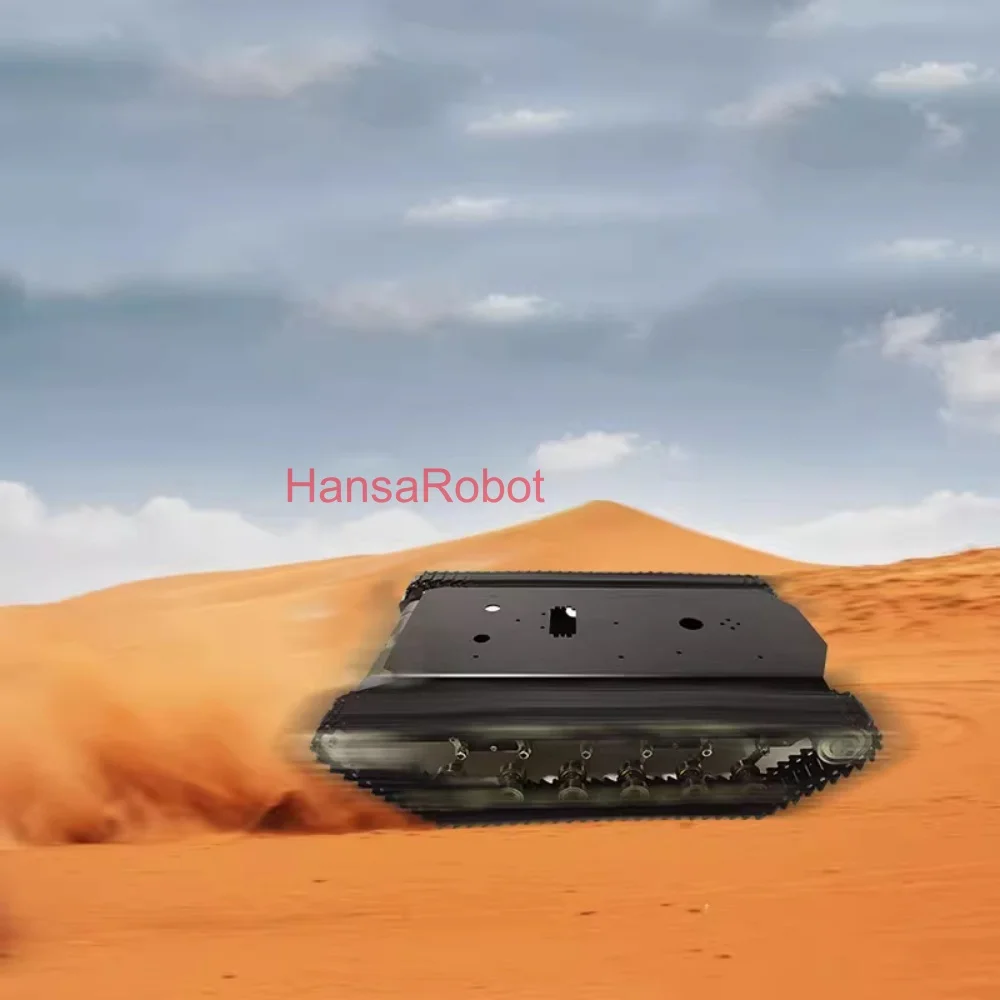 12KG Load Metal Suspension Shock Absorber 2WD Tank Chassis Tracked Robot Car Intelligent Stainless Steel Car with DC Motor