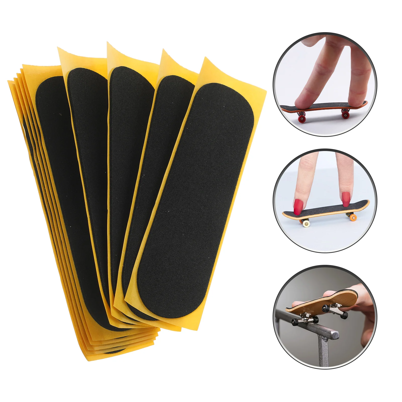 10 Pcs Finger Anti-slip Pad Skateboard Tapes Sponge Nonslip Foams Double Sided Grip For Fingerboards