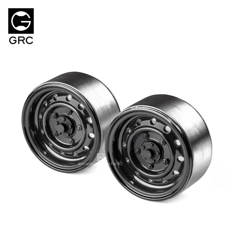 Classic 2pcs Metal 1.9inch Wheel Hub Rim Beadlock For 1/10 RC Crawler Car TRX4 Defender G500 TRX6 G63 D90 D110 Axial SCX10 90046