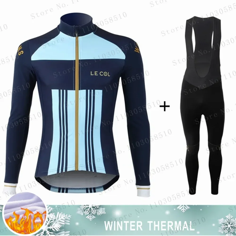 Pro Sports Set Mtb Male Cycling Clothing Equipment Professional Shirt Winter Thermal Fleece Jersey Man Men's 2024 Clothes Suit