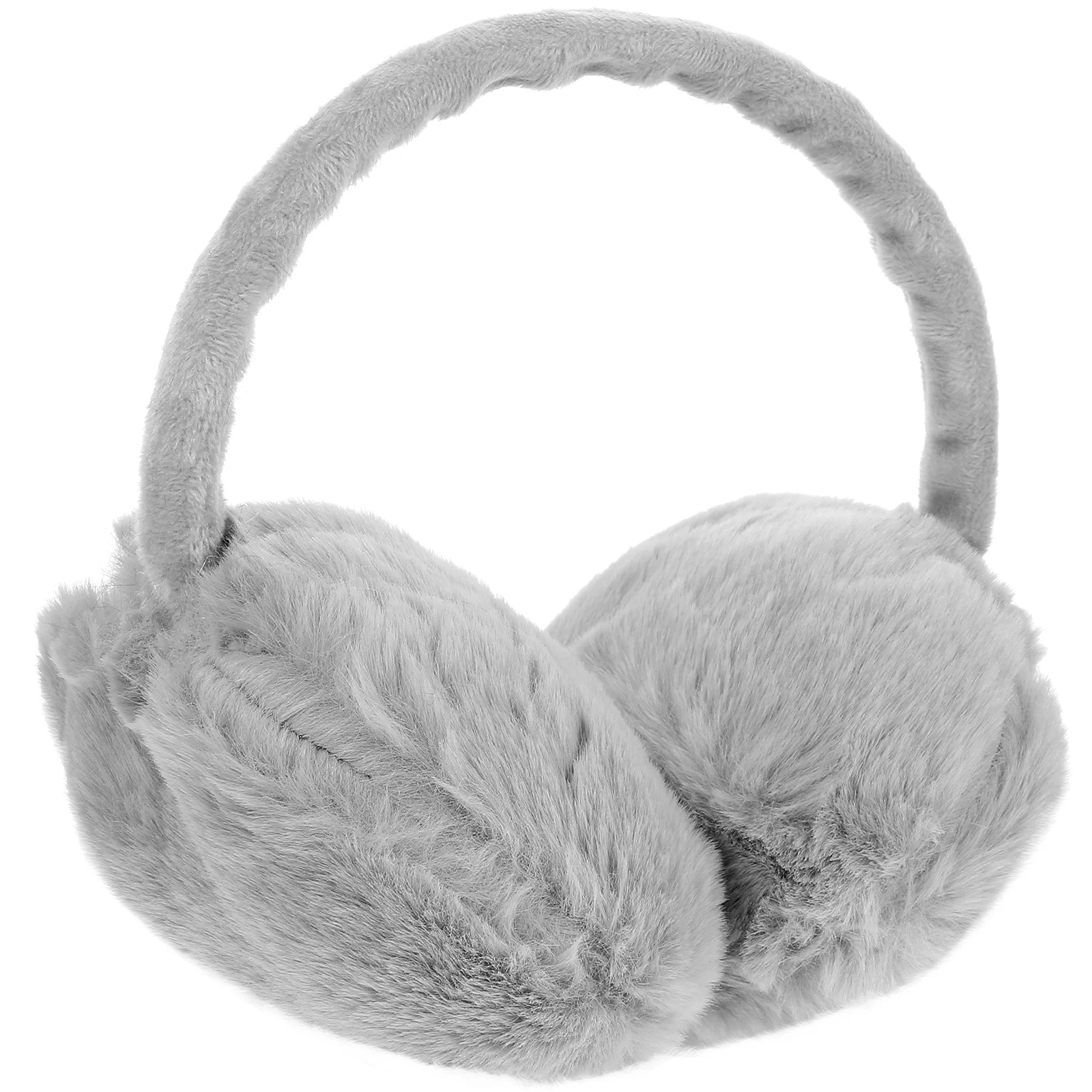 Orejeras cálidas de felpa para mujer, cubierta bonita, auricular de moda para tela de plástico