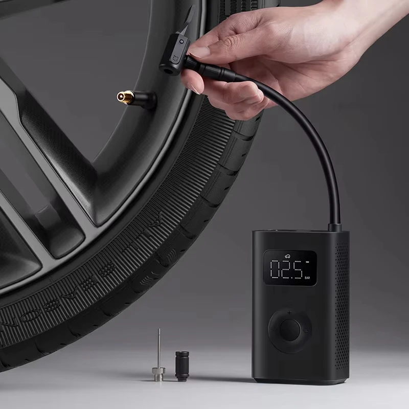 مضخة هواء كهربائية محمولة من Xiaomi Mijia 2 محمولة 150 رطل لكل بوصة مربعة عالية الطاقة LED متعددة المهام منفاخ Led كشف ضغط الإطارات