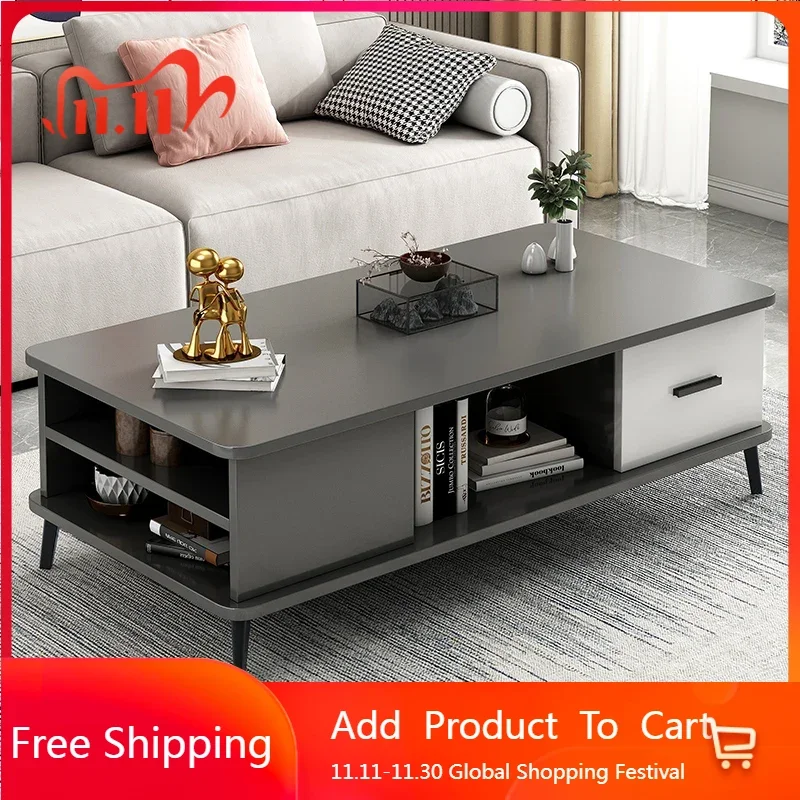 

Минималистичные современные журнальные столики, квадратный современный телевизор, журнальный столик для гостиной, консольный зал, низкий чайный столик Mesa De Centro, мебель для дома