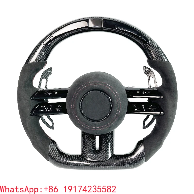 

Car Steering Wheel Old Model Upgrade New Model Suitable for Mercedes Benz AMG GT CLA GLB GLE 58 56 Carbon Fiber Steering Wheel