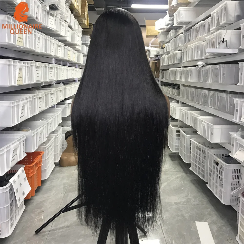 Millionaire Queen Real HD кружевной фронтальный парик человеческие волосы бесклеевые парики для женщин предварительно выщипанные Remy прямой кружевной фронтальный парик