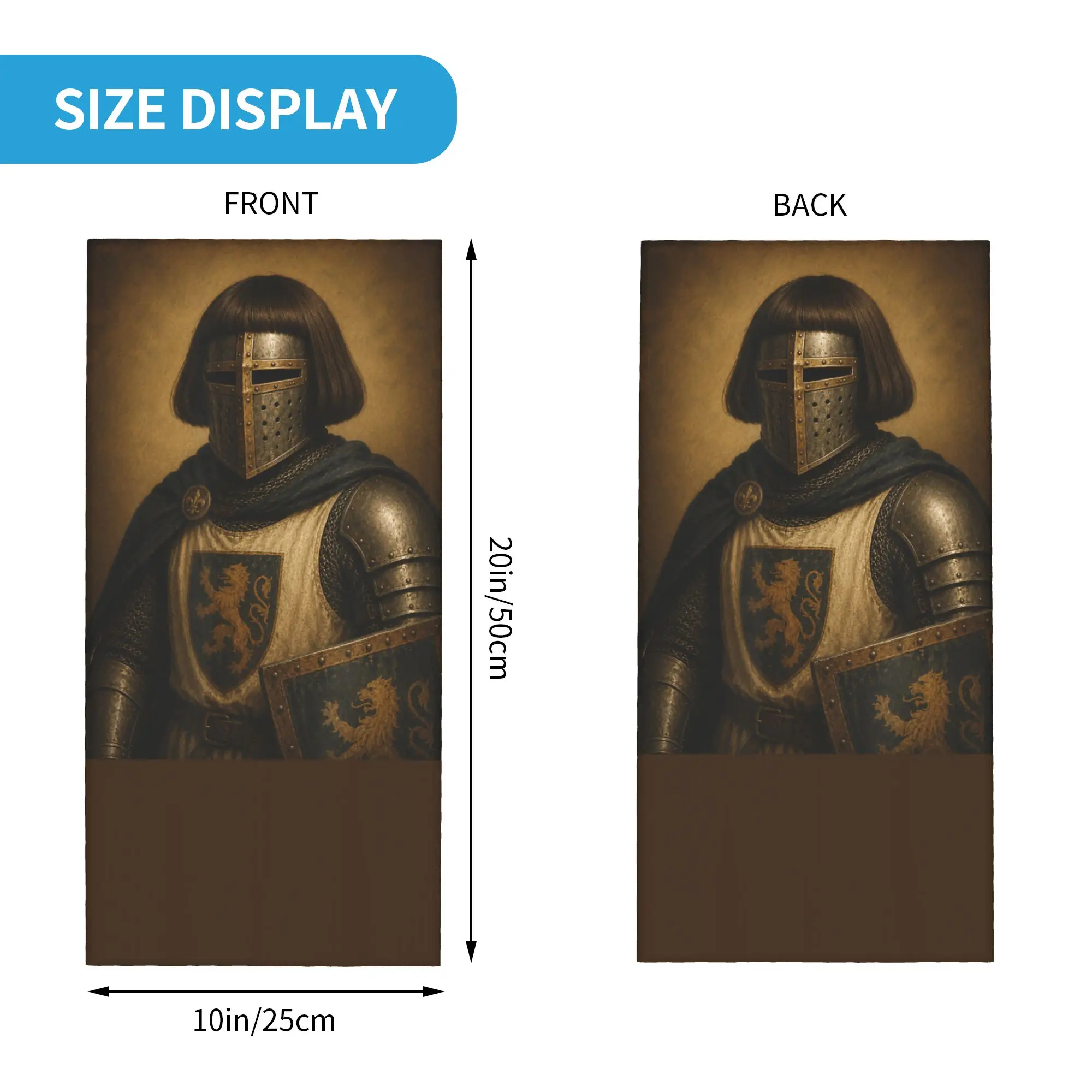 Medieval Knight Italian Bob Haircut Bandana Neck Cover Print Brainrot Meme Balaclavas Magic Scarf Headband Running Unisex Adult