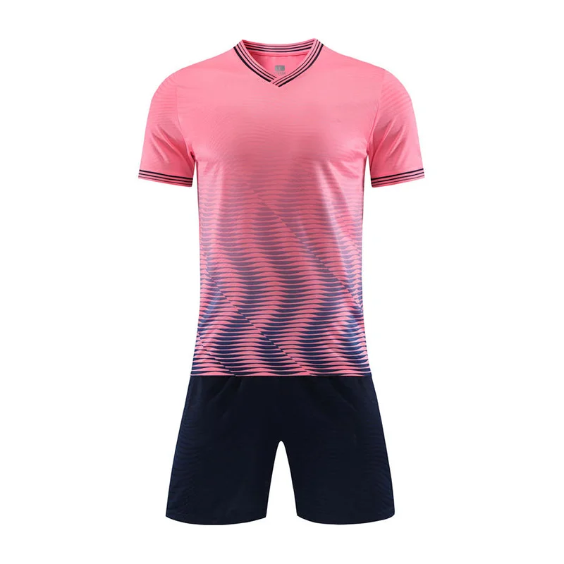 Custom Football Jersey Boys Football Kit Soccer Suit Boy Soccer Uniform Sports Set Football Equipment Children Team Shirts