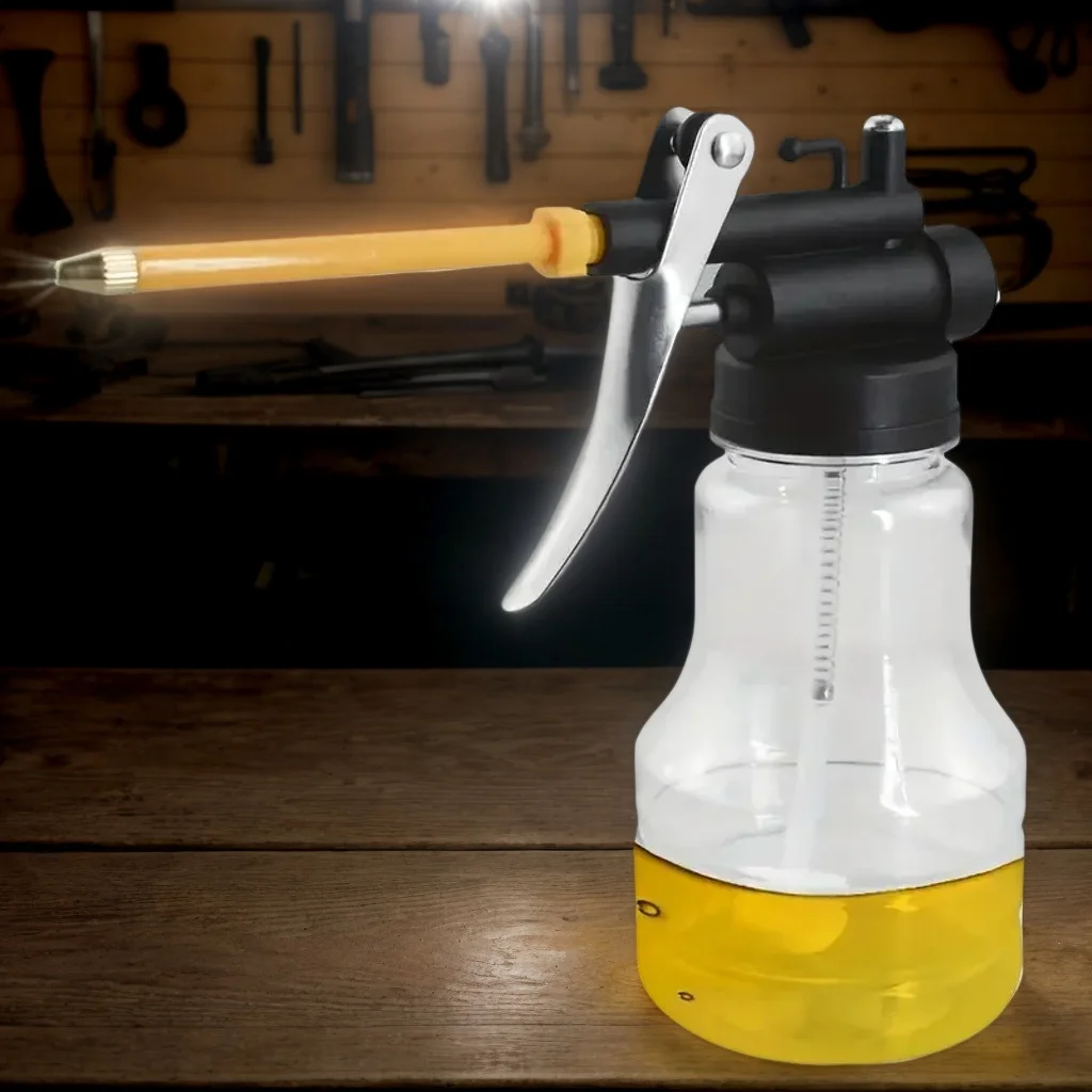 

Новая прозрачная масляная банка емкостью 250 мл - пластиковый насос высокого давления, масленка для смазки/постаза (инструмент)