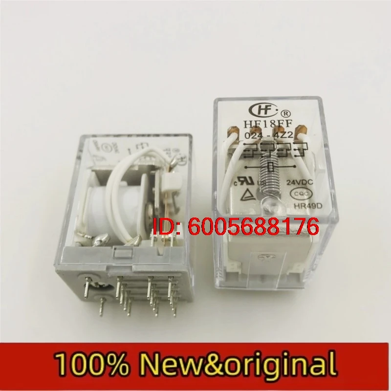 10PCS HF18FF-024-4Z2 Hongfa Relay JZX-18FF-024-4Z2 Four group Conversion 5A Printed Board Installation Original & Brand New