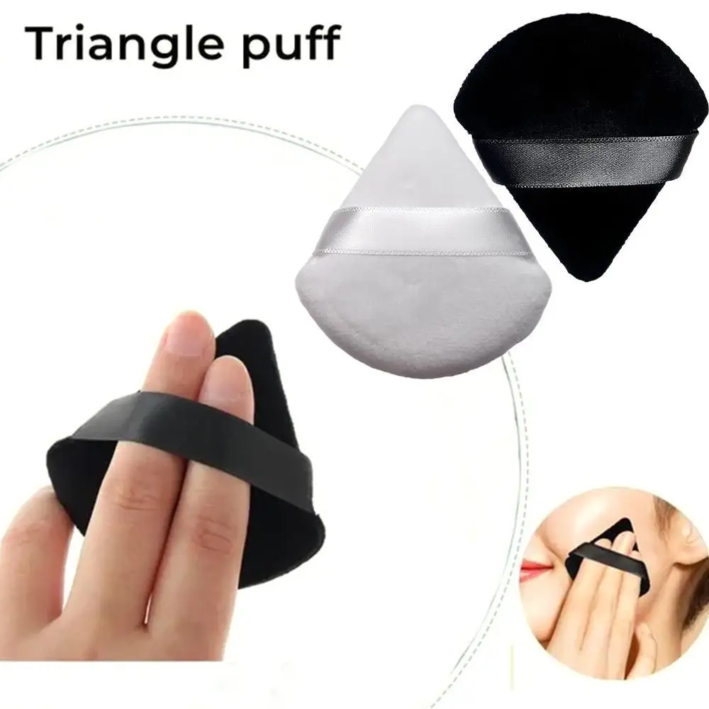 3 pz/vendita triangolo velluto piumino da cipria Make Up spugne per viso occhi contorno ombra sigillo fondotinta cosmetico strumento di trucco