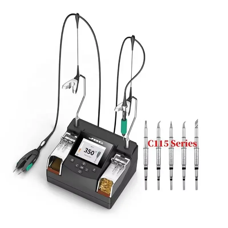 Designed for professional electronics technicians and precision hobbyists, the JBC NASE-2C Nano Solder Rework Machine