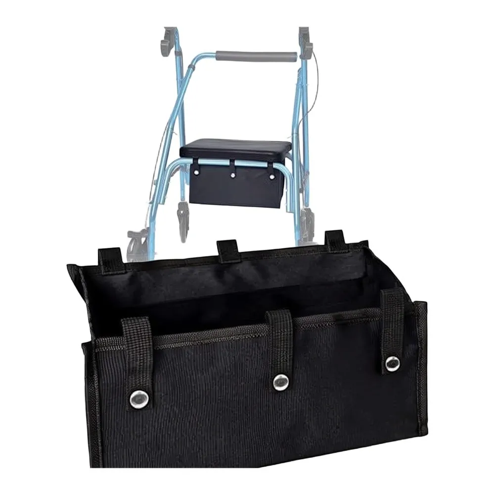 Reusable Walker- Bag For Four Wheel Rollator Tote Organizer Pouch Storage Foldable Rollator Walker- Basket Wheelchair Storage