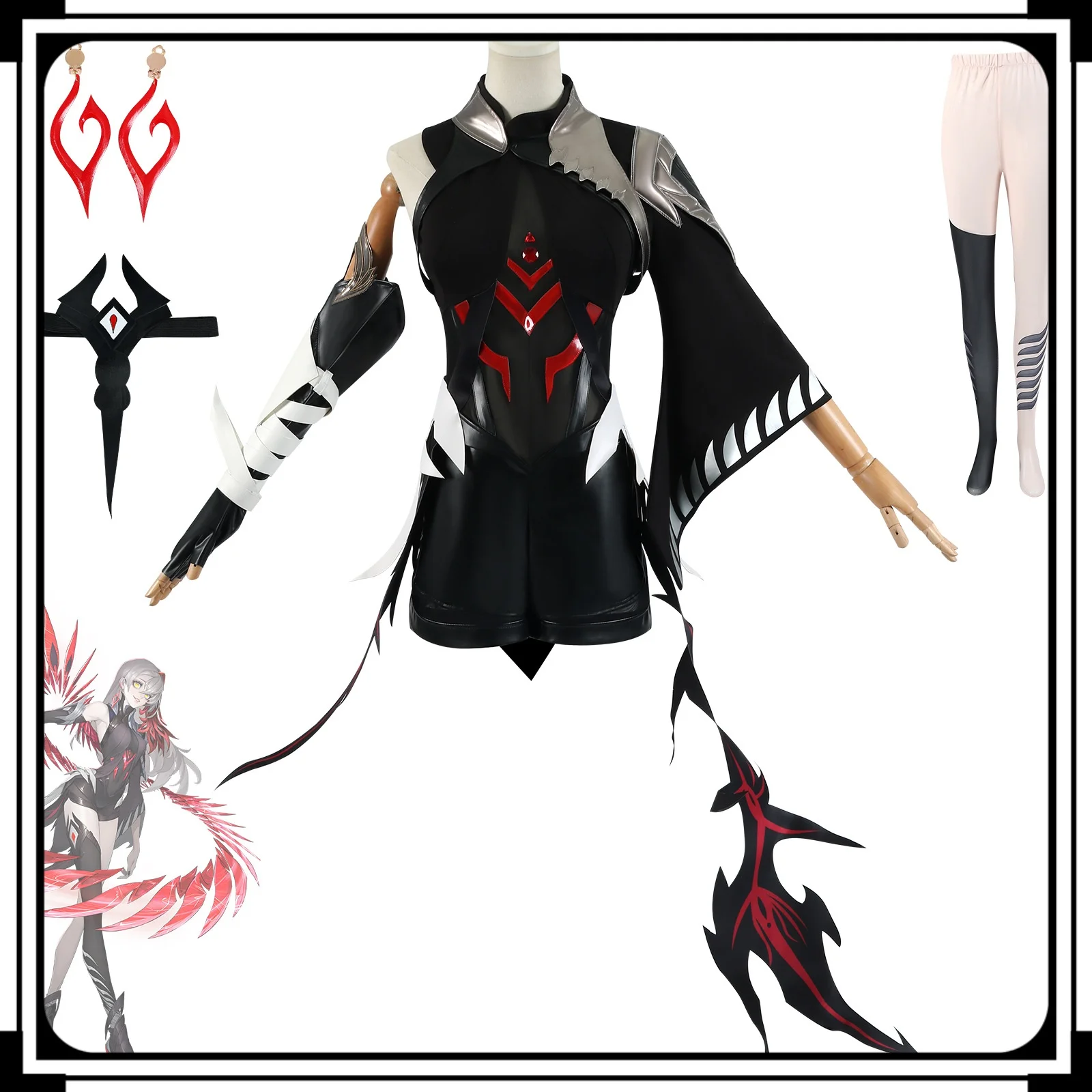 

Honor of Kings Ying New Hero Anime-style Games Two-dimensional Cosplay Costume Role-playing Tight Outfits Full Women's Dress