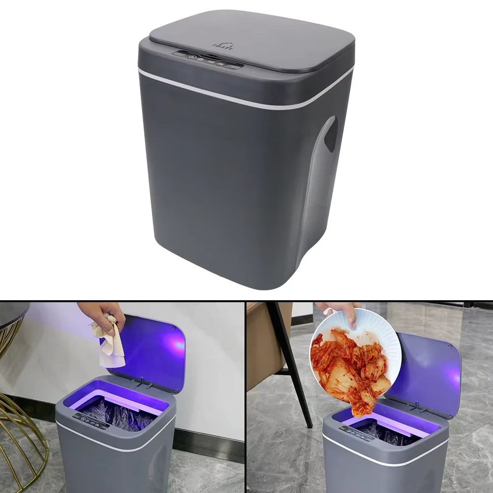 

Can Smart Induction for Kitchen Trash Intelligent Sensor Trash Bin Dustbin Bucket Paper Basket Automatic Touch Home Accessories