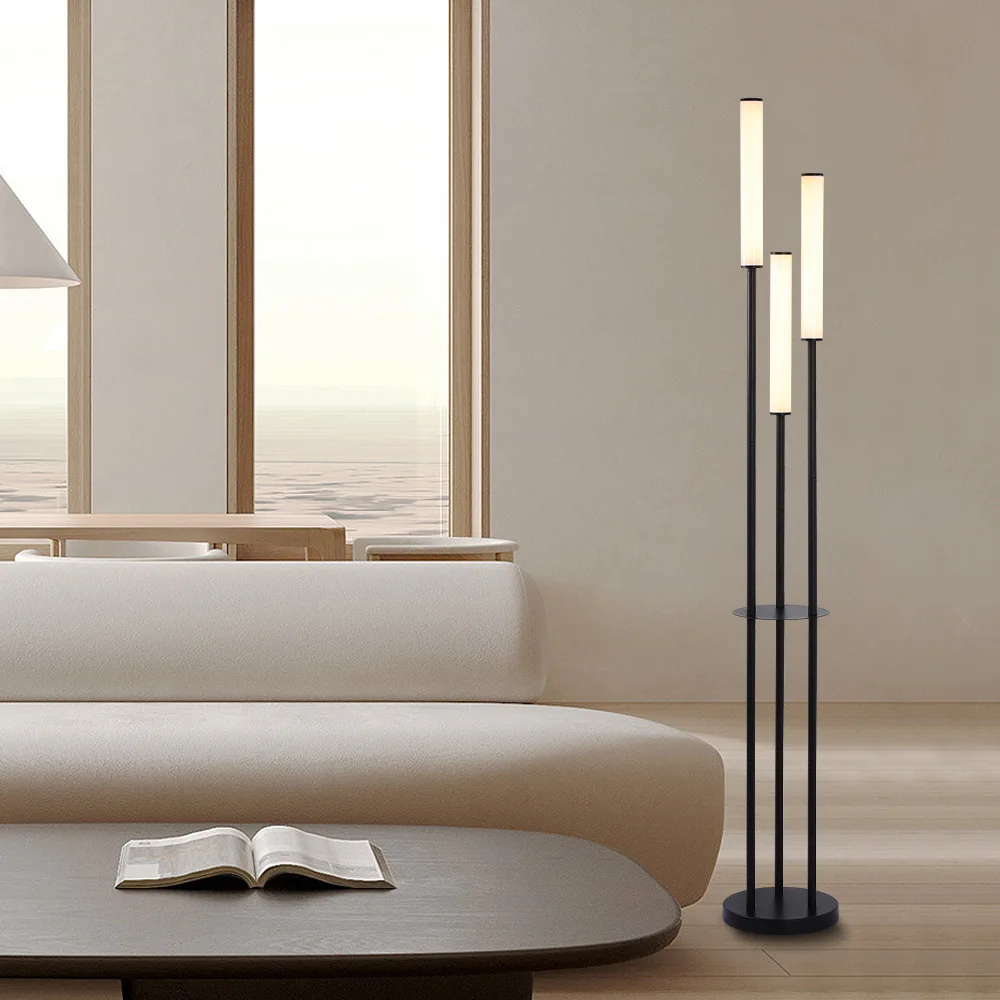 dimmable led floor lamp com controle remoto iluminacao prateleira pavimento armazenamento interior moderno decoracao casa 01