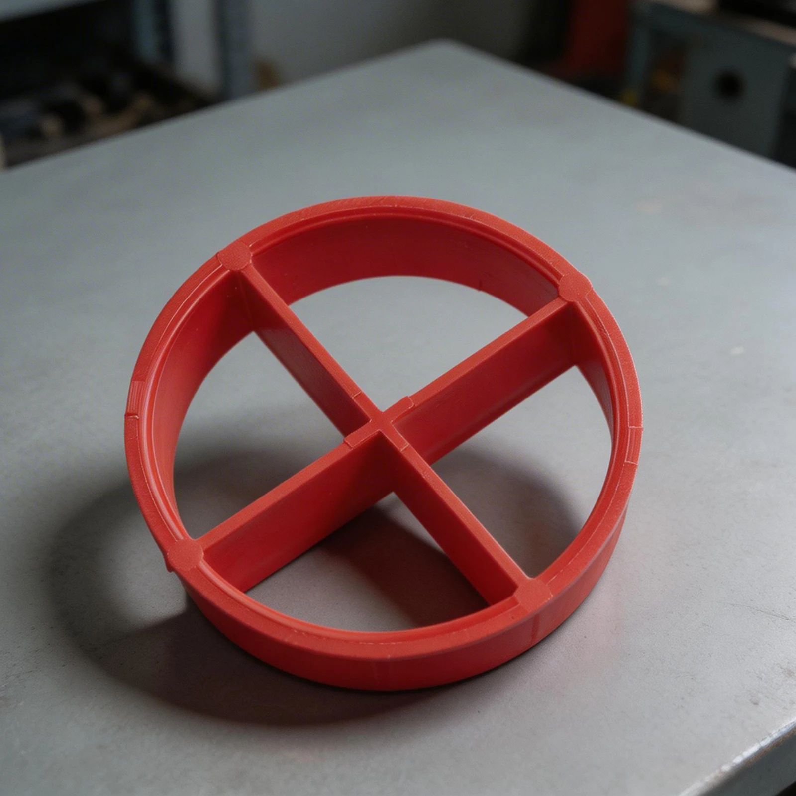 

Metal Divider Ring for Welding Rod Storage Tube 360mm x 78mm Red with Embossed Scale and Support for 350mm Electrodes