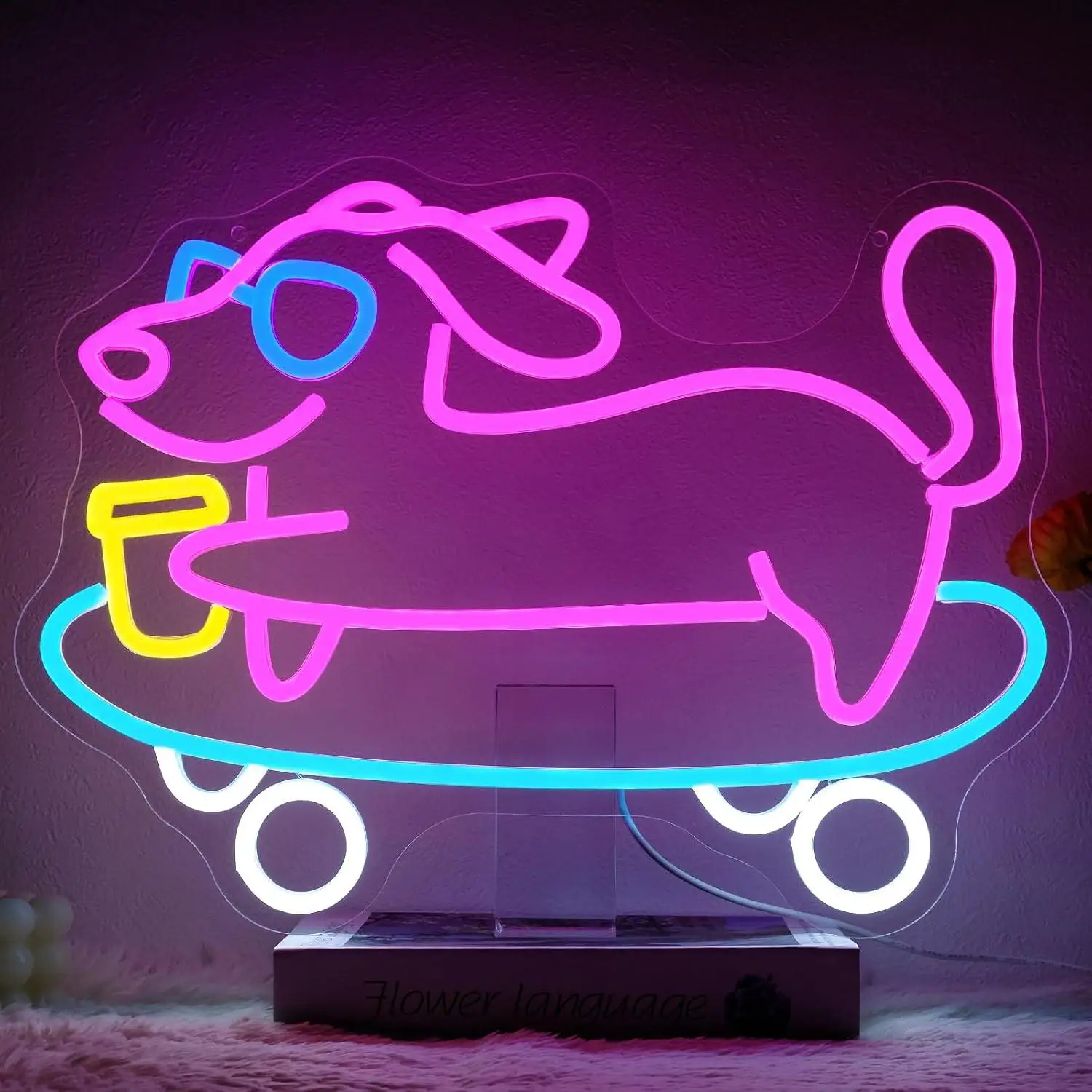 enseigne-neon-led-usb-a-intensite-variable-motif-teckel-skater-pour-chambre-d'enfant-cafe-bar-animalerie-decoration-murale-cadeau-d'anniversaire