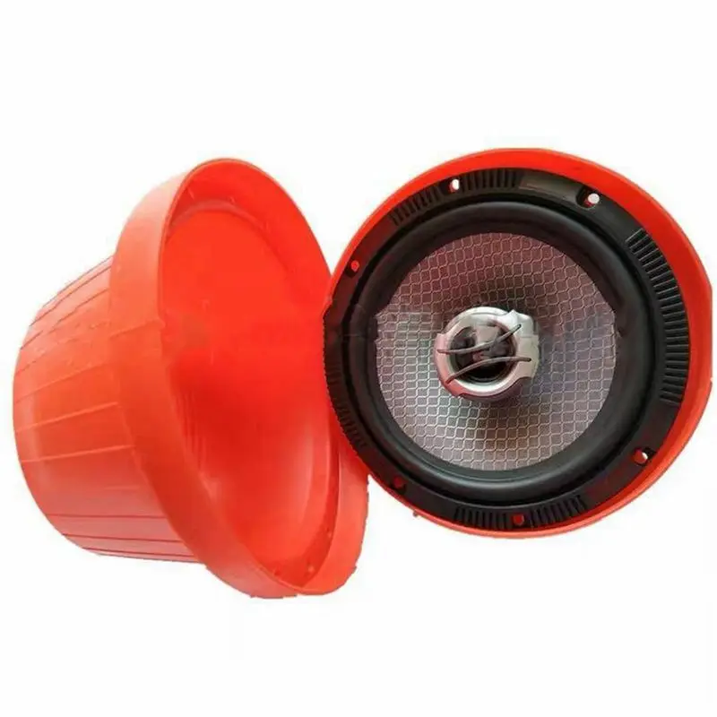

A04E-4Pcs 6.5 Inch Universal Car Speaker Waterproof Cover Speaker Silicone Sound Insulation And Heat Insulation Gasket