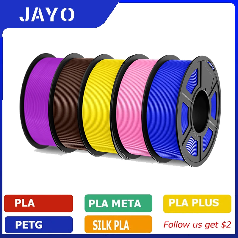 

JAYO 5 рулонов Pla plus/pla meta/petg/матовый Pla/rinbow нить 3D-принтер нить 1,75 мм FDM материалы для 3D-принтера для 3D-принтера