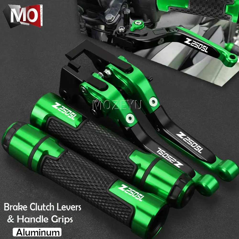 

For KAWASAKI Z250SL Z 250 Z250 SL 2021 2020 2019 2018 2017 2016 2015 2014 Motorcycle Folding Brake Clutch Levers Handlebar grips