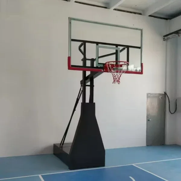 2026 Custom Hot Sale Basketball Stand Kid Outdoor Movable Outdoor Game Standard Basketball Frame School Square Floor TypeHome Ou