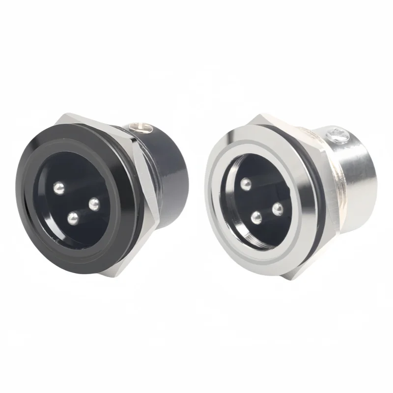 1PCS Audio module metal round thread supply zinc alloy type C public card welding socket accessories interface