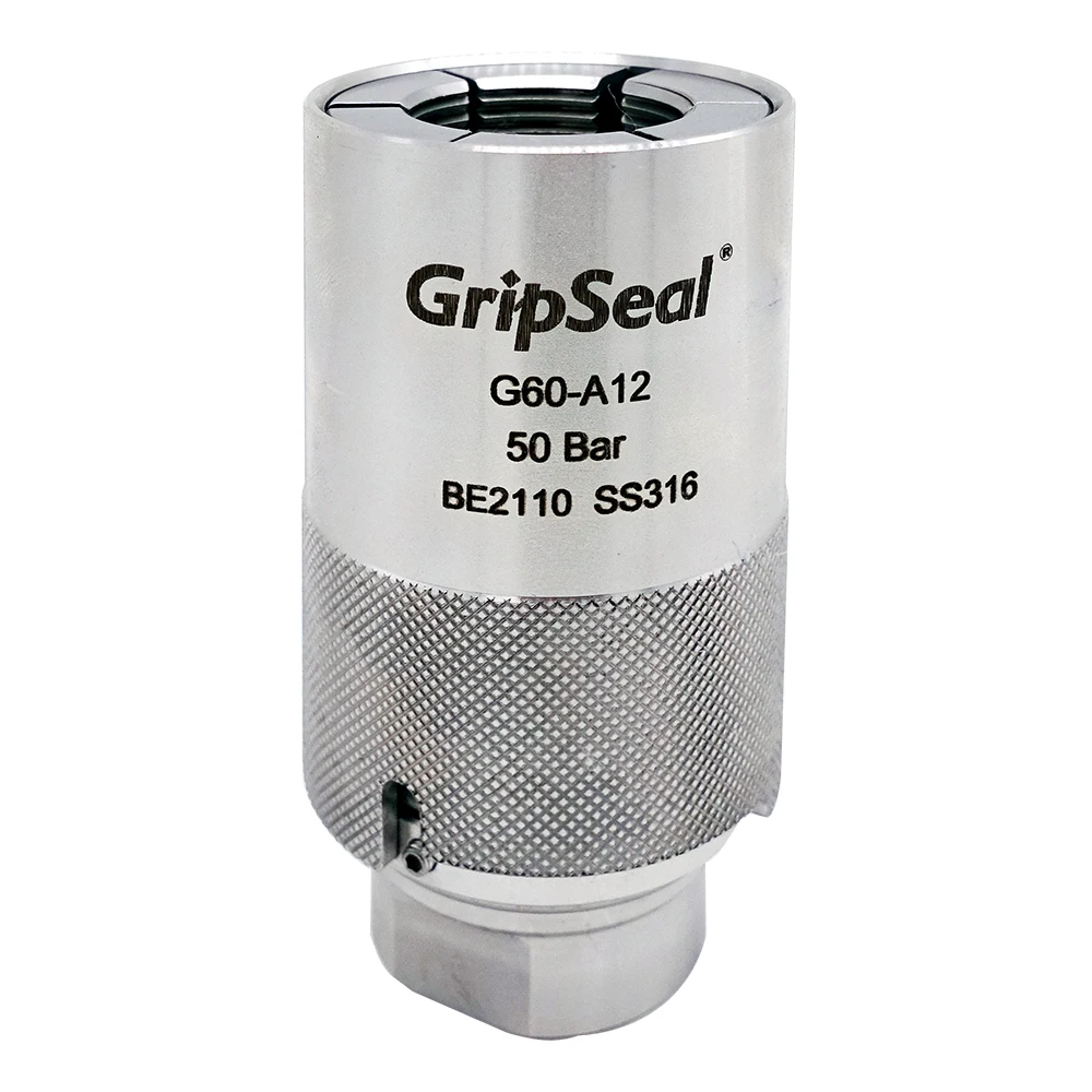 GripSeal G60 Sealed connectors with external thread used in the faucet industry Stainless steel quick coupling