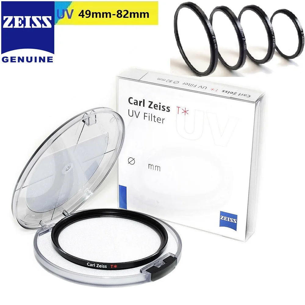 Carl Zeiss T* UV Filter 49_52_55_58_62_67_72_77_82mm UV-Protection-Original Multi-coating Ultra Thin MC UV for SLR Camera Lens