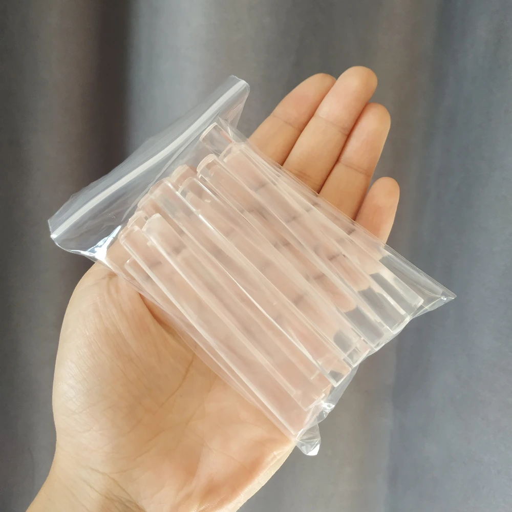 Imagem -05 - Adesivo Transparente de Derretimento Quente Material Sobras 6080 mm f7 mm Usado para Mini Pistola de Cola Pode Fazer Selo de Cera 20 Peças 100