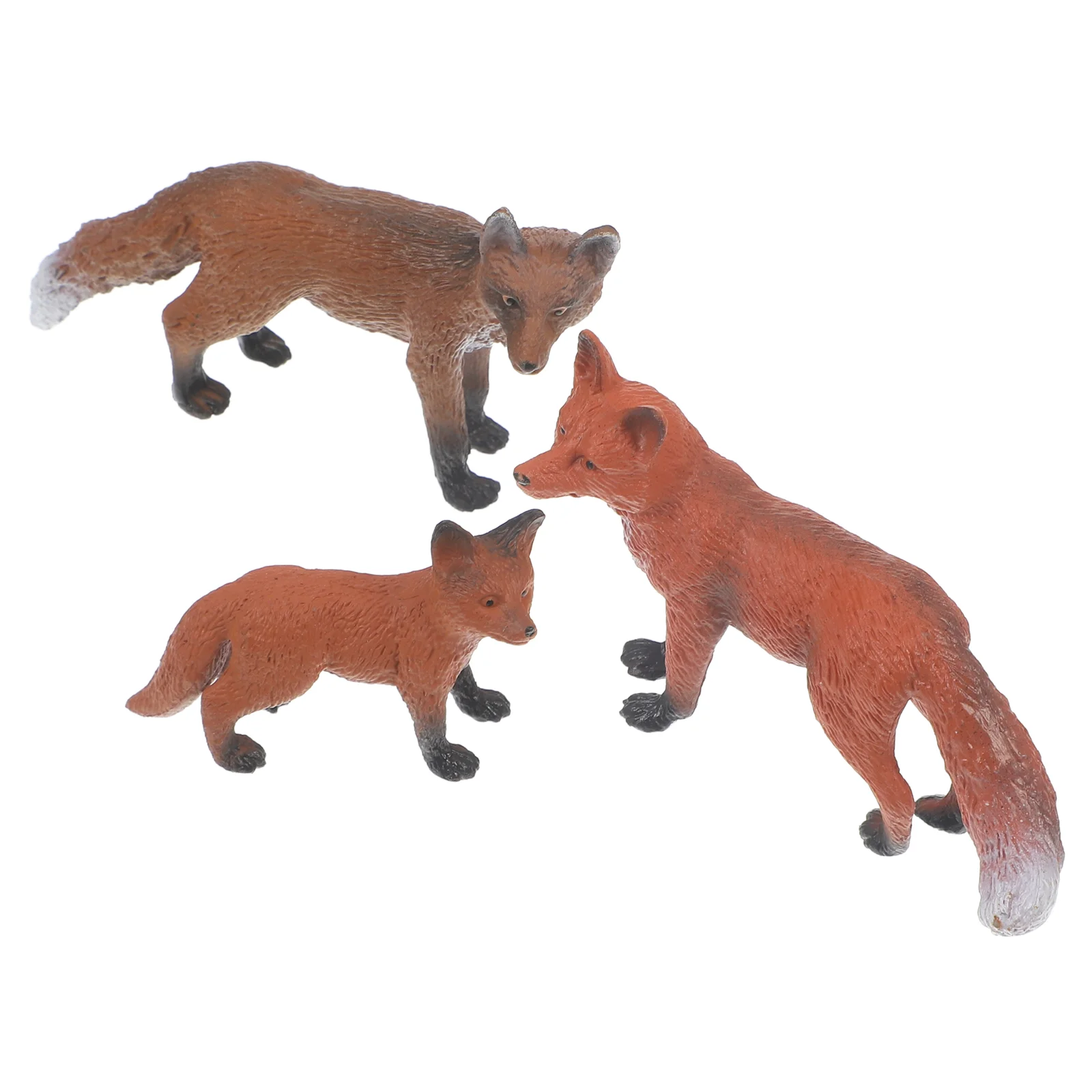 

3 Pcs Simulation Wild Animal Figure Realistic Fun Toys Model Kids Animal Model Toys - 5x3cm (Fox) wild animal model