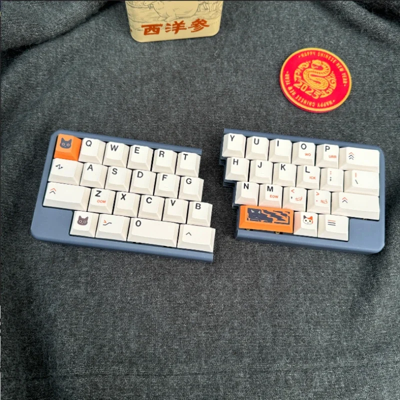 แบบพกพาแยก 40% Miniคีย์บอร์ดCustom 40 Ultra Compact Hot-Swap 2.4Gไร้สายแยกคีย์บอร์ดชุดQMK/VIAL