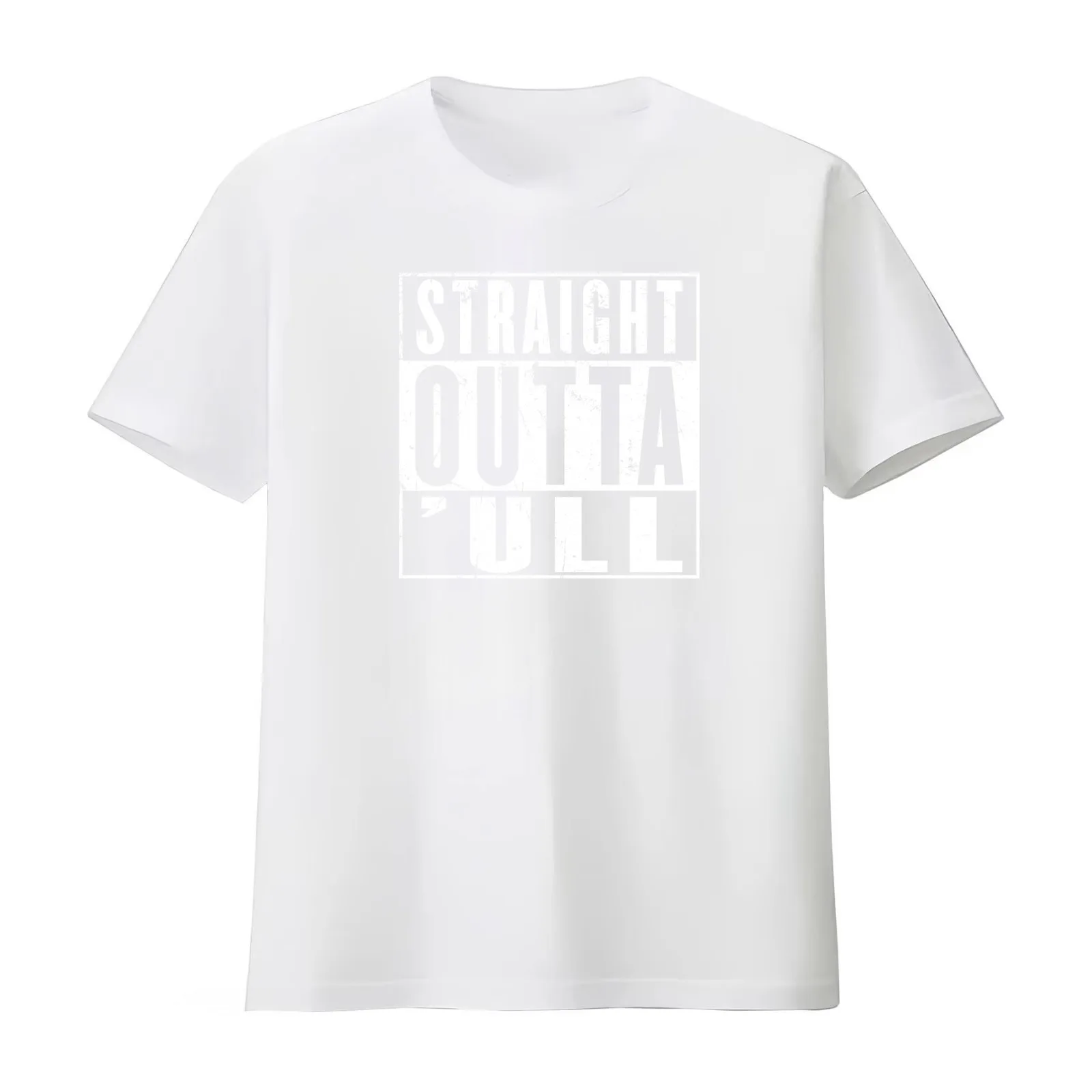 Straight Outta Hull ('ull) Funny Kingston Upon Hull East Riding of Yorkshire T-Shirt Summer Casual Cotton Tee Unisex Men Women