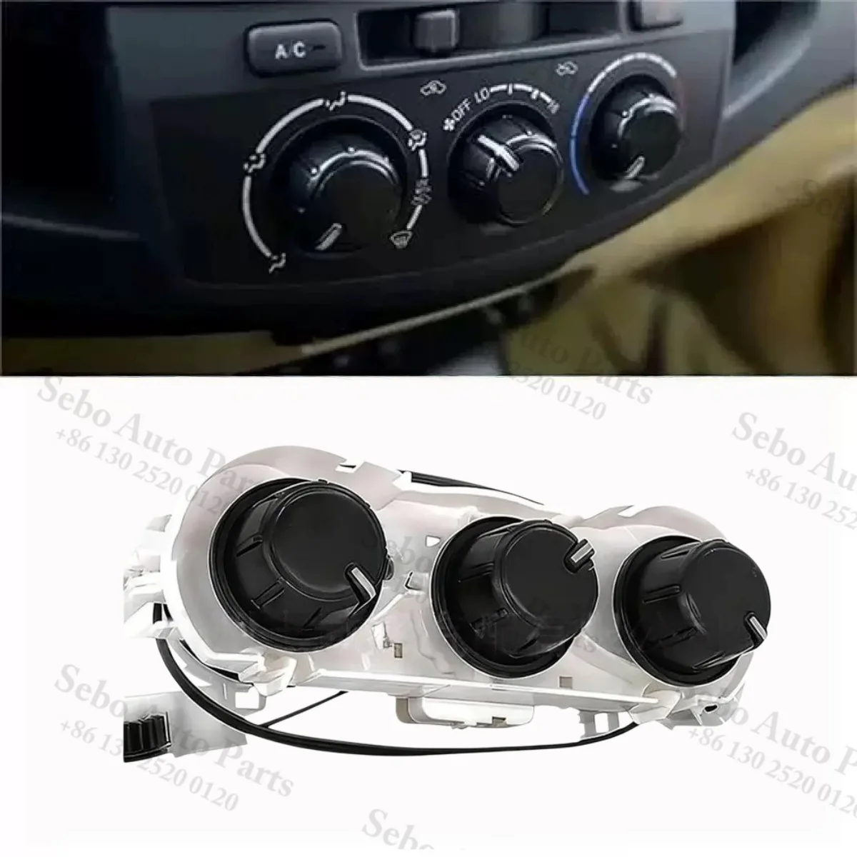55905-0K340 55909-26080 55900-0K011 Panel de Control de Aire Acondicionado para Toyota Hilux Inova Vigo