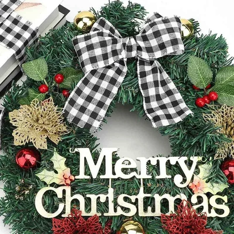 Wired Edge Ribbons 6m Black Red Plaid Black White Buffalo Plaid Burlap Craft Diy Gift Wrapping Christmas Fall Crafts Decoration