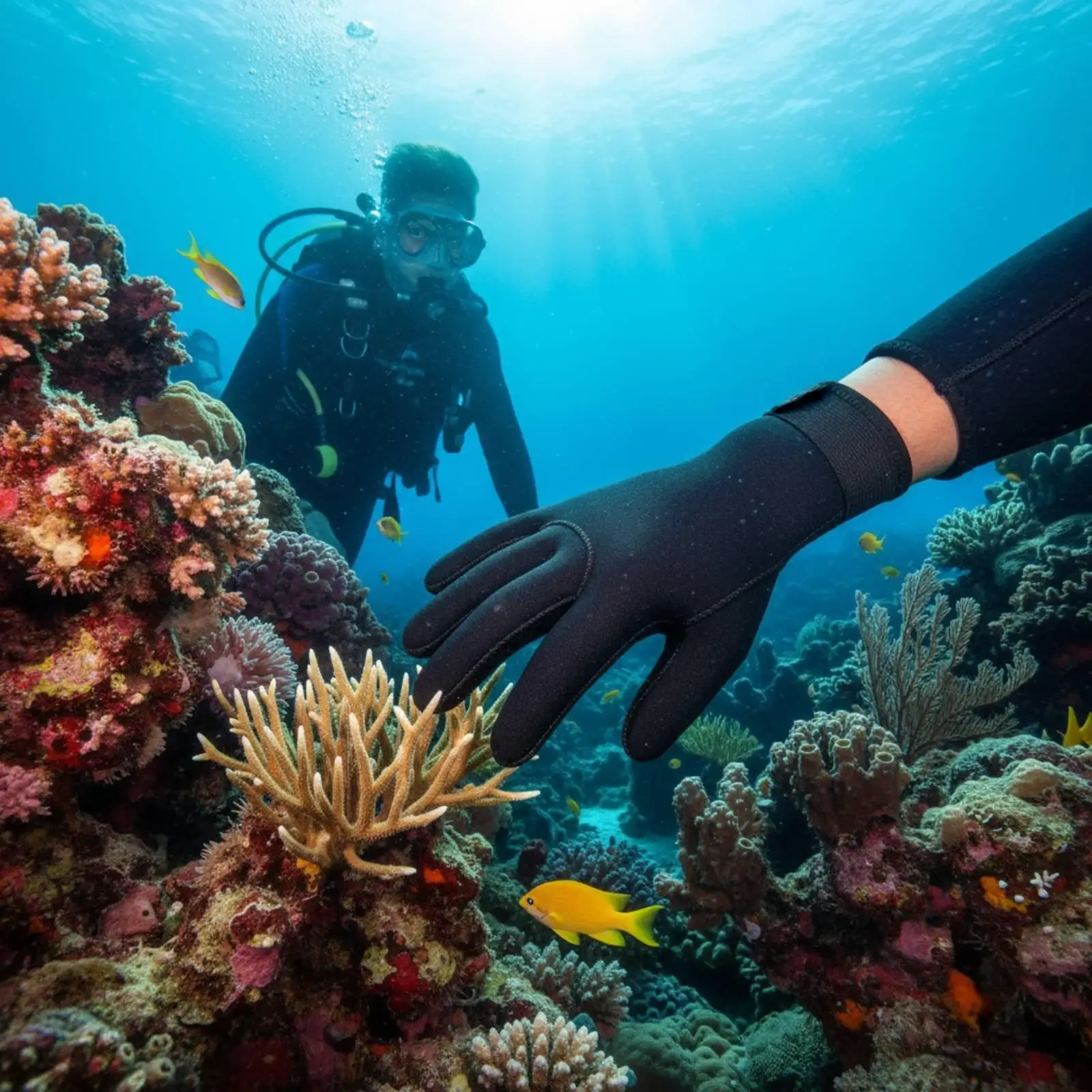 3mm Neoprene Scuba Gloves Puncture-resistant Swimming Gloves for Underwater Hunting and Diving Gear