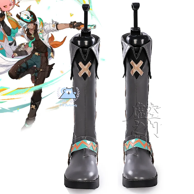 

Game Genshin Impact Ifa Cosplay Shoes NATLAN Anemo Ifa Cosplay Boots For Hallowmas Party Adult Women Men