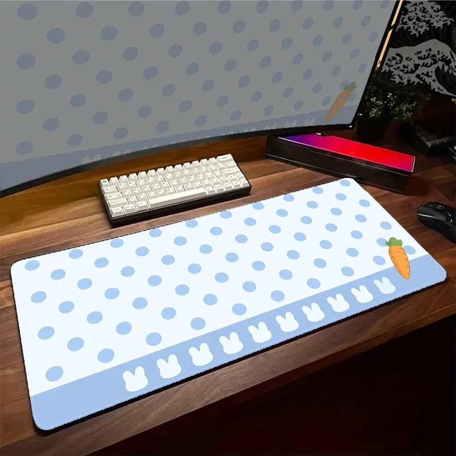 Art Large Gaming Mousepad For Girl Kawaii Non-Slip Game Mouse Pad Locking Edge Mouse Mat Gamer Speed Desk Mat 100x50cm