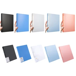 A4 File Binder 4-ring Binder 2-ring Binder Expandable A4 File Folder Document Organizer 220 Sheets Capacity for Office