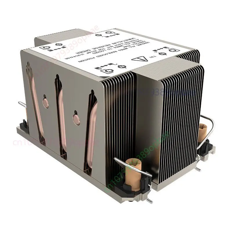 5 Heat Pipe Passive CPU Heatsink LGA 4189 for Supermicro X12DPI-N621A Chip Cooling Radiator with Mounting Clips