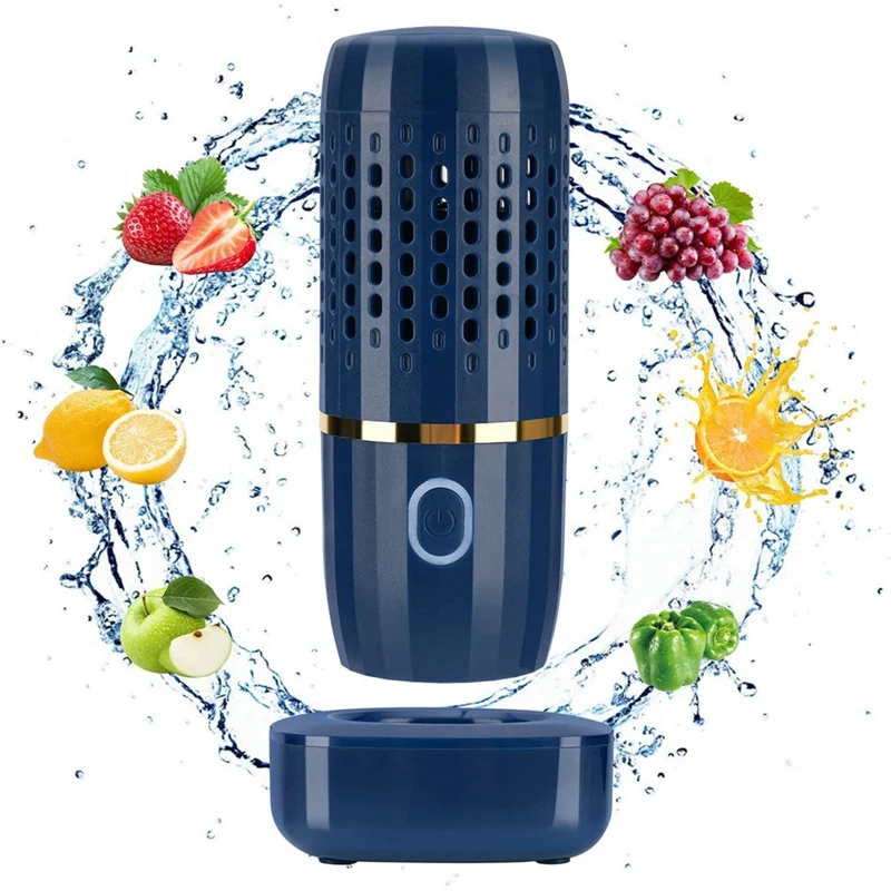 Food And Fruit Washing Machine USB Rechargeable Automatic Cleaning Vegetable Washing Machine Household Cleaning Gadgets