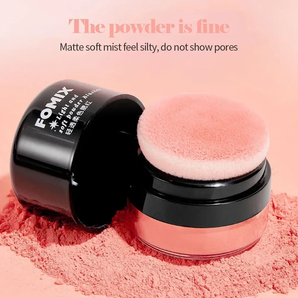 Powder Blusher Mushroom Head Air Cushion - High Gloss Soft Mist Cheek Rouge Face Contour Makeup