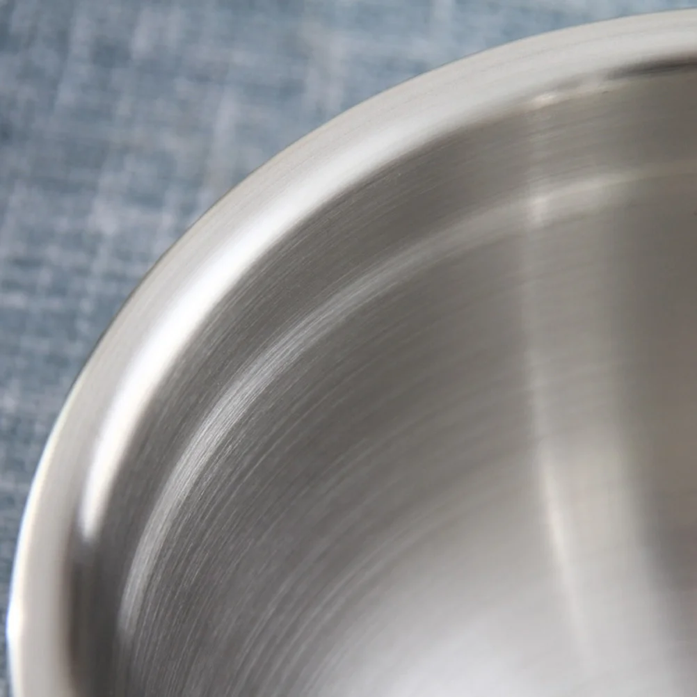 

2.6L Stainless Steel Mixing Bowl Deep Construction Inner Measurement Marks Egg Beating Fruit Salad Container for Home Use