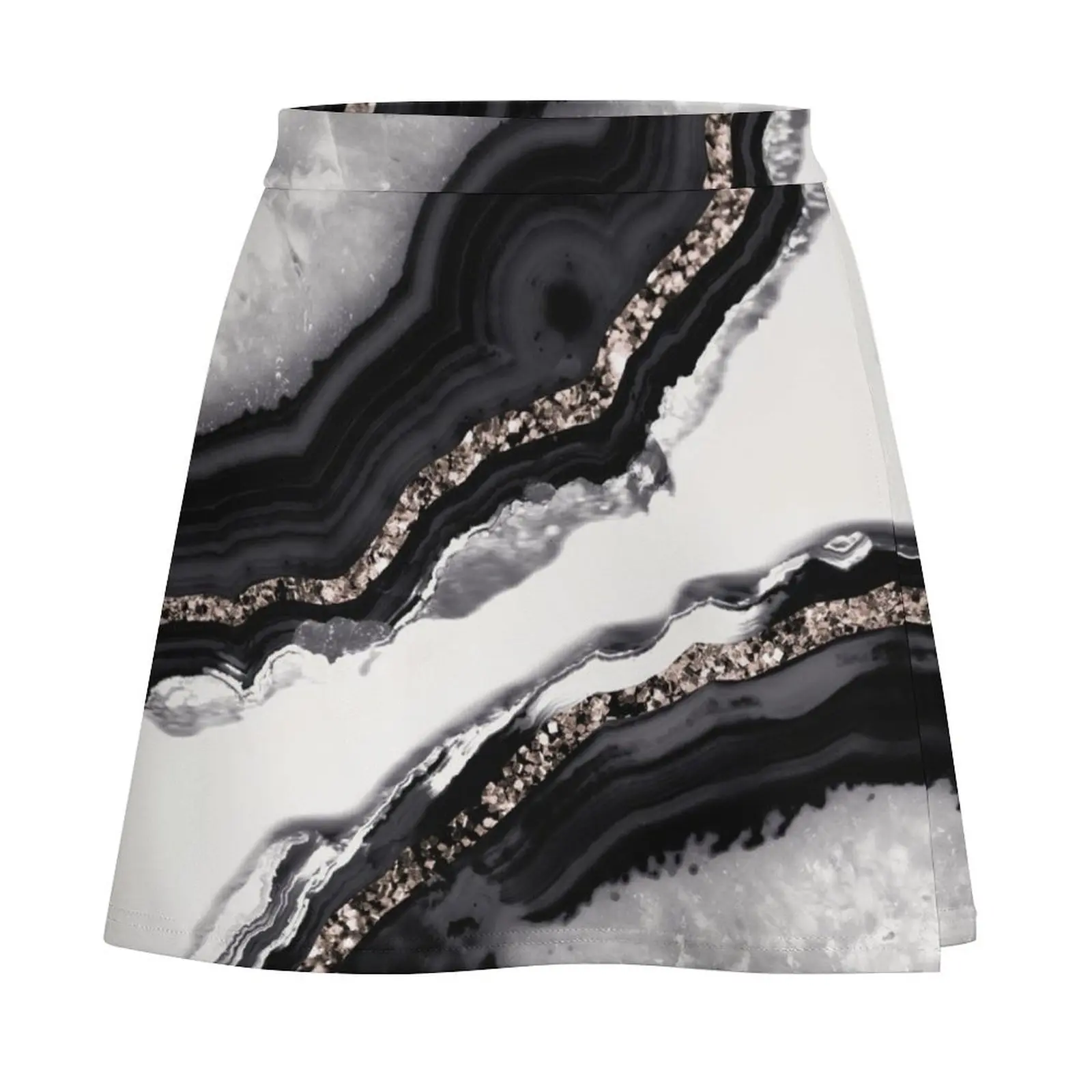Agate Glam #3 (Photo of Glitter Only - Not Reflective) Mini Skirt Miniskirt woman dresses for prom night club outfits Mini Skirt