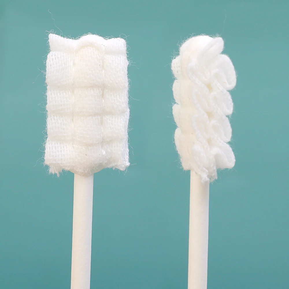 Suitable for 0-3-year-old Baby Deciduous Teeth Gauze Cotton Swab Oral Cleaning Cotton Swab Toothbrush for Baby Deciduous Teeth