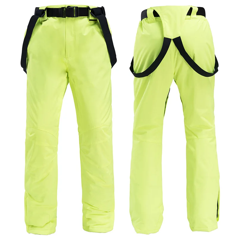 

-30℃ Ski pants single board double board Strap pants for men and women Warm and thickened Waterproof and windproof