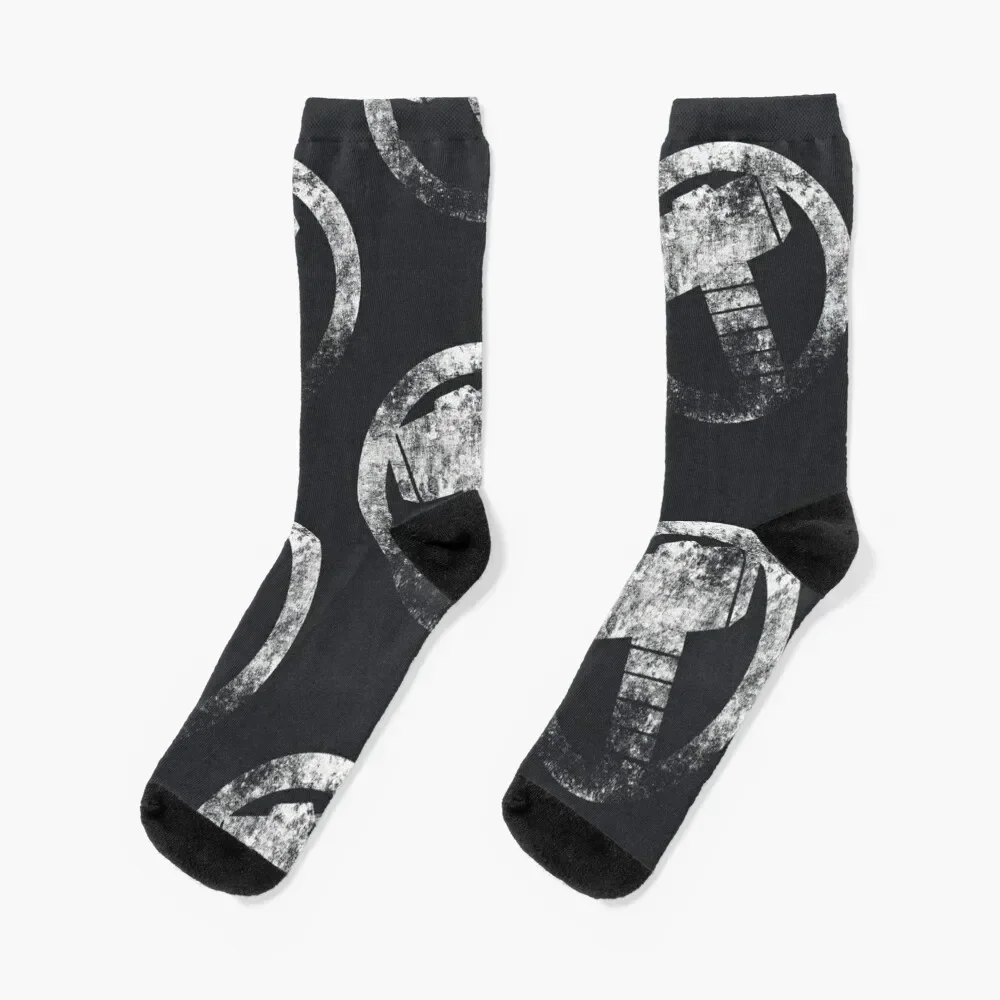 

Thor T-ShirtMjolnir Socks winter gifts Wholesale golf Sports Women Socks Men's