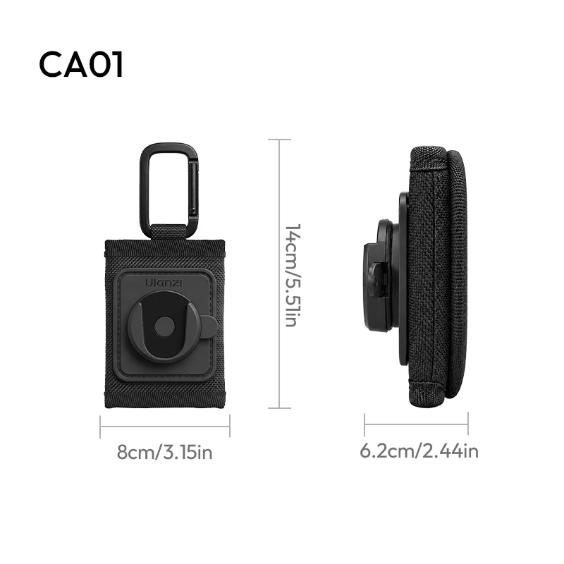 Ulanzi CA01 Uka / Cka rugzakbevestiging voor action camera met Uka F38 platen voor camera statief snelkoppelingsplaat voor buiten.