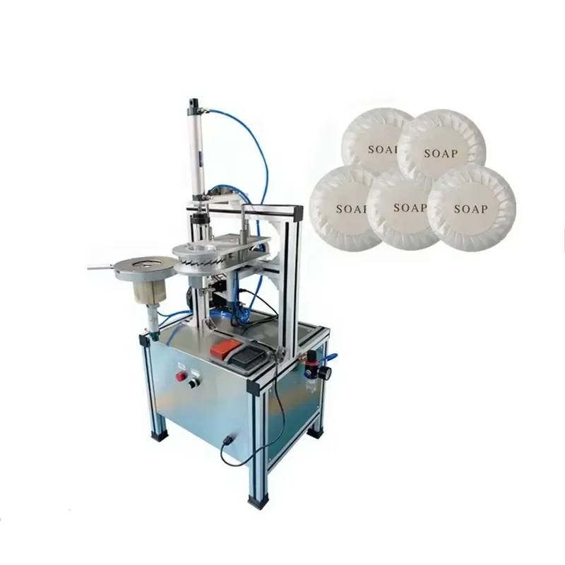 Semi Automatic Automatic Commodity Store Semi Automatic Round Soap Pleat Type Wrapping Pleated Wrapper Machine Packaging