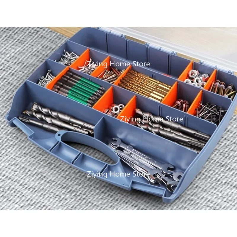Suitable for Hand-held Tool Storage Box, Parts Screw Classification Box, Plastic, Single-sided/double-sided
